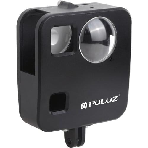 For GoPro Fusion Housing Shell CNC Aluminum Alloy Protective Cage with Basic Mount Lens Caps Action Camera Cage for Sporting