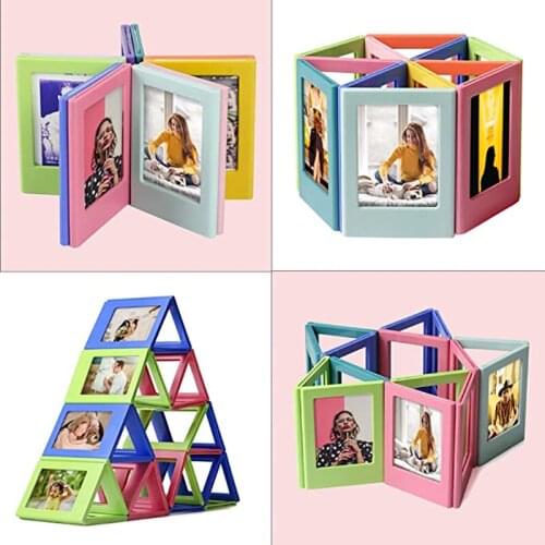 Magnetic Photo Frames for Fujifilm Instax Mini Film Papers, Double Sided Fridge Picture Frame, Magnets Childrens Artwork Frames