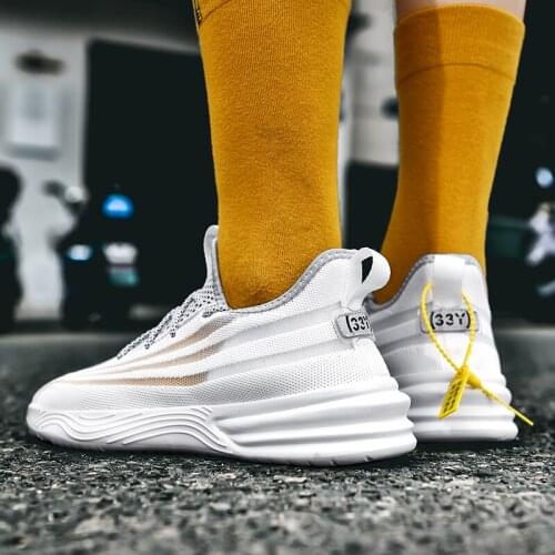 Sneaker man men black knitting leisure slip 2020 s comfortable para sneakers Fashion Sneakers Breathable breathable sapato sale