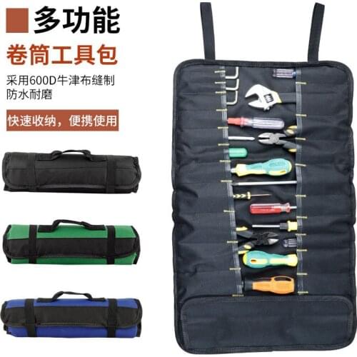Mens Top-Handle Bags Oxford Cloth Roll Up Kits Electricians Bag Portable Appliance Repair Kit Hardware Tool Storage Bag