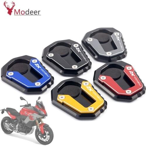NEW F900 R XR CNC Aluminum Motorbike Kickstand Foot Side Stand Extension Pad Support Plate For BMW F900R F900XR 2020 2021