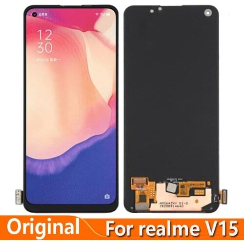 Original 6.4" For Realme V15 5G LCD Display Touch Screen Digitizer Assembly Replacement Parts