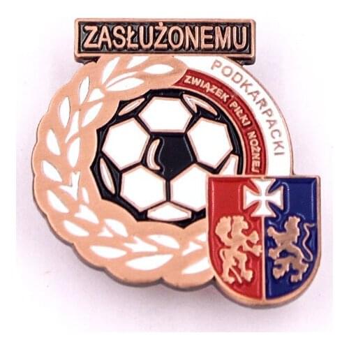Manufacturer custom football badge 2D3D zinc alloy pin badges