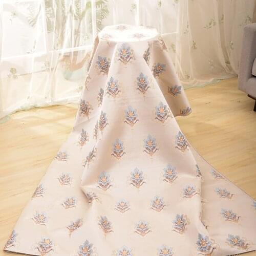 Width 58'' Thickening Jacquard Silk Like Fabric By The Yard For Sofa Cover Cushion Pillow Dining Chair Cloth Material