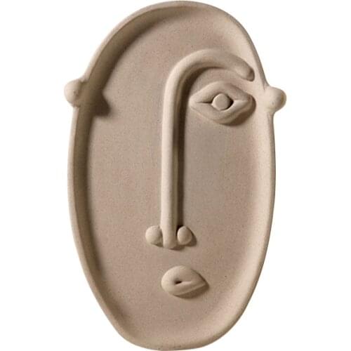 Nordic simple smiling face Vase ornaments ceramic living room dining table creative home decoration accessories
