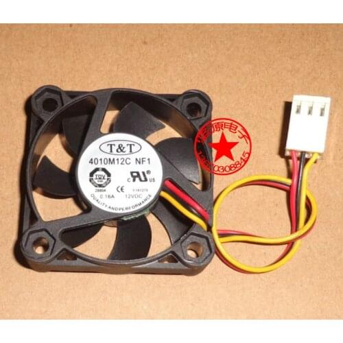 T & T 4010 4CM 12V fan CPU card Southbridge Northbridge fan 4010M12C NF1 40x40x10mm