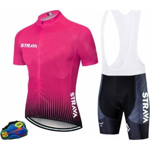MTB Uniform Bike Clothing Bike Black Quick Dry Bicycle Wear Clothes Mens Short Maillot Culotte Cycling Jersey Set 2021 STRAVA