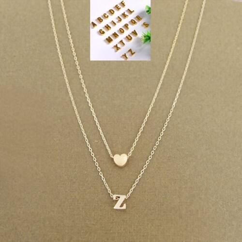 Women personalized any initial customize name necklace pendant charm jewelry letter chain fashion pendants for lovers love gift