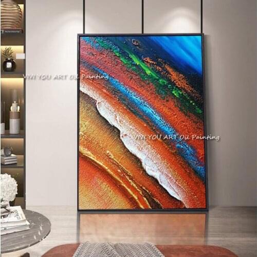 100% Handmade Modern Abstract Thick Oil Painting On Canvas High Qaulity Wall Art Painted By Skill Artist Home Decor Artwork