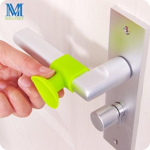 2 PCS/lot Soft Thickening Mute Handles for Door Wall Silicone Door Handle Protective Pad For Home Furniture Decoration