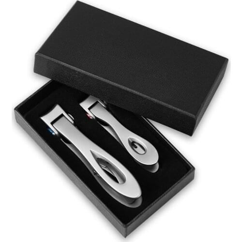 2pcs/set German Stainless Steel Nail Clipper Cutter High Quality Toenail Fingernail Cutting Trimmer tool