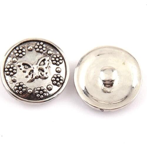 Free shipping hot selling 1.8-2cm alloy butterfly beads DIY button metal charms
