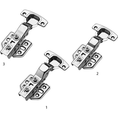 Frameless Hydraulic Stainless Steel Soft Close Hinges for Drawer Window Cupboard Cabinet Door with Screws