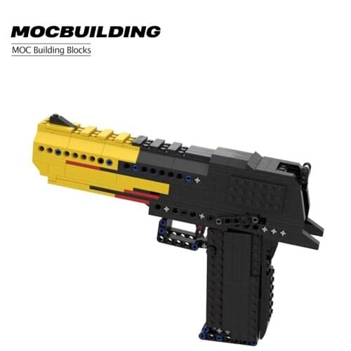 Childrens Small Particle Toy Gun Gift Desert Eagle Pistol Movie City Special Police MOC Assembled Toy Building Block