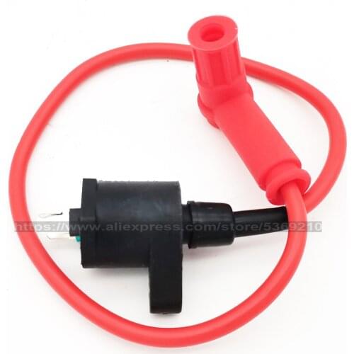 Racing Ignition Coil Red For 50-250cc Pit Dirt Bike ATV Quad Buggy Scooter Moped