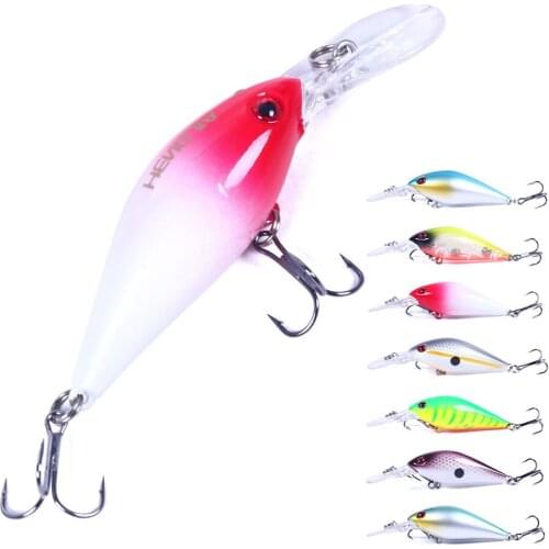 HENGJIA 1pcs 8cm 8g Artificial Wobbler Rattling Crankbait Middle Diving Fishing Lure Hard Bait for Bass Pike