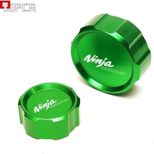 With Logo Front & Rear brake Fluid Cylinder Cover Cap For Kawasaki NINJA1000SX NINJA 1000SX Ninja 1000 SX 2020-2021