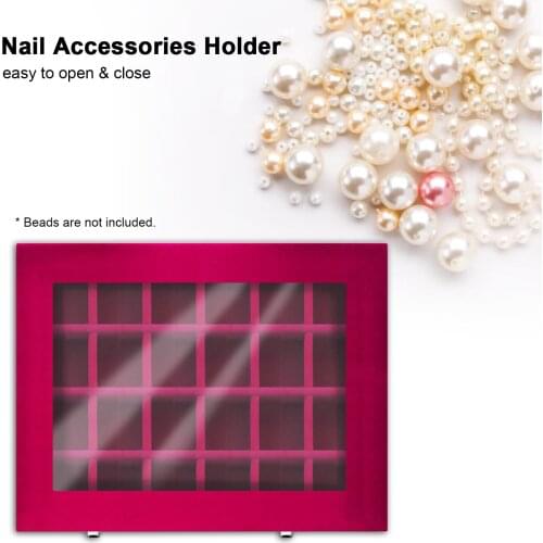 2021 New Beads Holder Organizer Containers Nail Accessories Holder Storage Box for Jewelry Diamond Rhinestones Nail Organizer