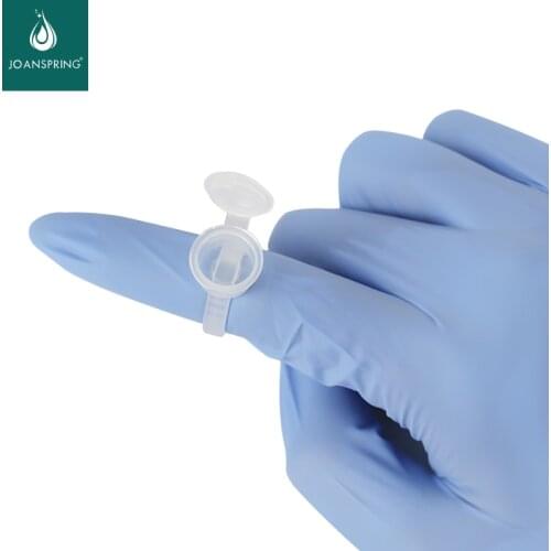 Disposable 50pcs Tattoo Ink Cup Ring Cups For Permanent Makeup Pigment Holder Tattoo Tool Glue Divider Container Supplies