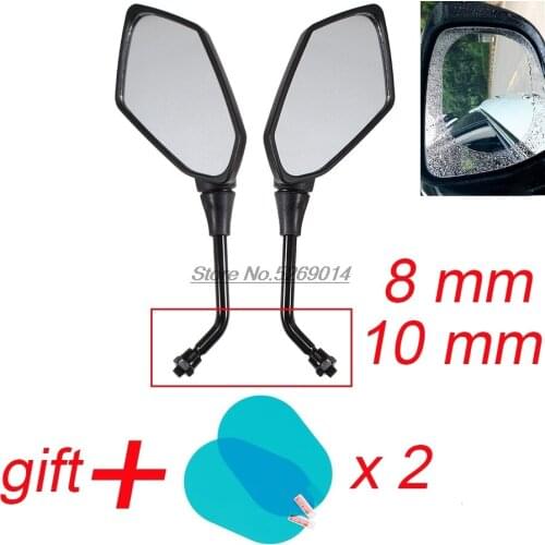 Original Motorcycle Mirrors Side mirror with waterproof cover for 190R Bajaj Ns 200 Cbr300R Deauville Crf 150 Gsx1300R