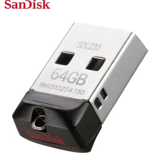 Original Sandisk USB Flash Drive 64GB 32GB 16GB Mini Fash Memory Stick Pen Drive USB 2.0 Flash Memory Stick