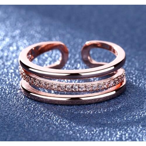 YaYI Jewelry Princess Cut White 100% Zircon Gold Color Engagement Bright Wedding Heart Adjustable Lovers Party Rings Gifts