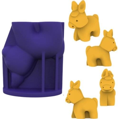 Crafts Little Donkey Epoxy Resin Mold Home Decoration Ornaments Silicone Mould