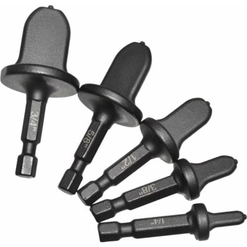 5pcs Drill Sit Tube Expander Air Conditioning Copper Pipe 5Pcs 1/2inch Woodworking Tool 3/4inch High Carbon Steel British Hex