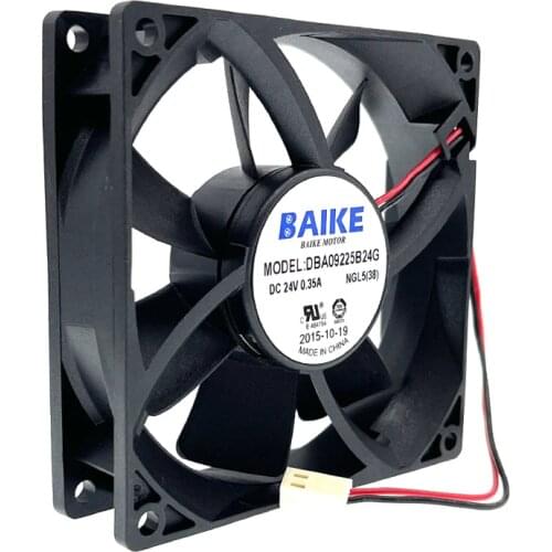 New for Baike DBA09225B24G 92mm DC 24V 4000RPM High Speed CFM Server Cooling Fan,92X92X25mm Dual Ball Bearing 74.5CFM 2Pin Fans