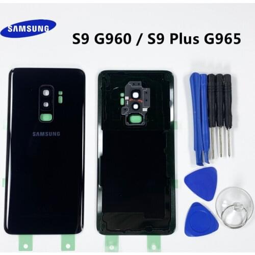 Back Battery Housing Cover Rear Door Glass Case Replacement For SAMSUNG Galaxy S9 G960 SM-960F S9 Plus S9+ G965 SM-G965F + Tools
