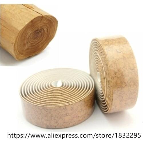1 set Retro Road Bike Handlebar Tape Belt Bicycle Cycling Handle Cork Waterproof Handlebar Tape Wrap Bike Parts 2 Bar Plugs