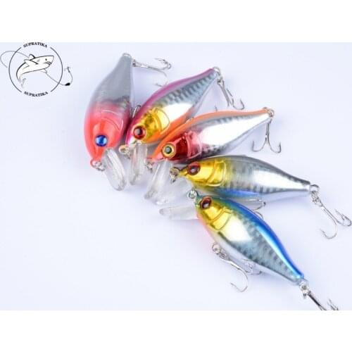 1Pcs Crankbait Crank Fishing Lure Baits 7.5cm/11g Artificial Hard Laser Peche Leurre Jig Tackle Wobblers for Pike Fishing