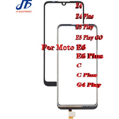 10Pcs/lot Replacement For Motorola E6 Play XT2029 Touch Screen Front Outer Glass Panel Lens For Moto E6 Play LCD Front