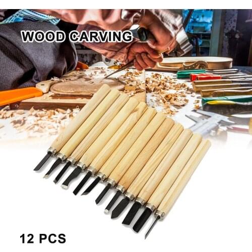 12pcs Chisel Hand tools for Woodworking Multitool Carpentry Mortise Carve Chip Artist Carpenter Woodworker Wood Carving Tool