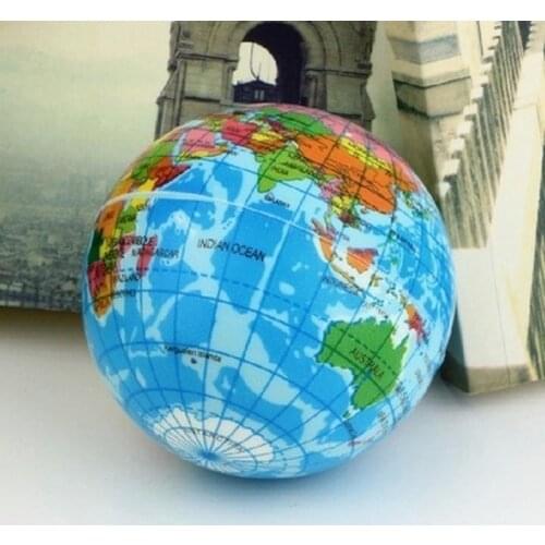 2 Pcs/lot 76mm/60mm Globe Ball Anti Stress Toys For Adults Kids Squeeze Toys World Map Earth Ball Stress Reliever Fun Kid Toy