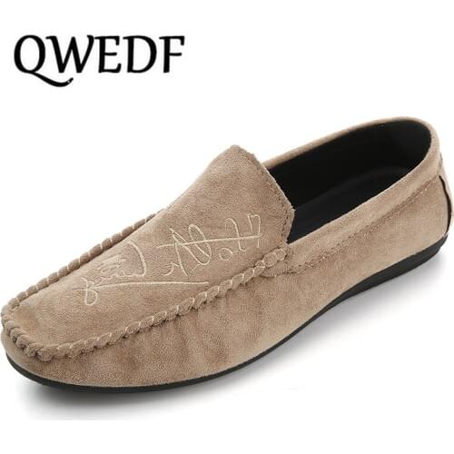 2019 Men Casual Suede Loafers Man Driving Moccasins Gommino Slip on Men Loafers Shoes Male Flat casual shoes Schuhe Herren X7-92