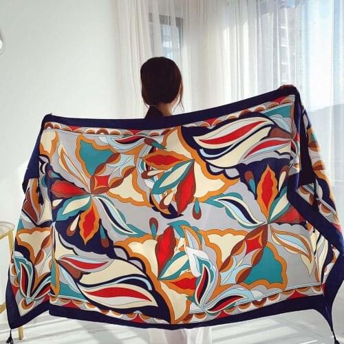 2020 Spring Ombre Flower Print Tassel Scarf Shawls Long Floral Wrap Hijab Free Shipping