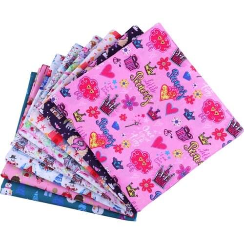 50*140CM Christmas pattern Polyester cotton Fabric Patchwor Printed for Tissue Kids Home Textile for Sewing Doll Dress Curtain