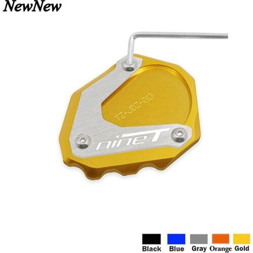 Motorcycle Accessories CNC Kickstand Enlarger Plate Foot Side Stand Enlarge Extension For BMW R Nine T R nineT RnineT 2014-2016