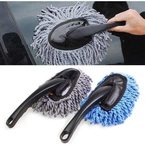 Auto Supplies Mini Car Wash Mop Dusting Duster For Inside And Outside The Car Glass Body Paint Cleaning Brush Car Wash Brush