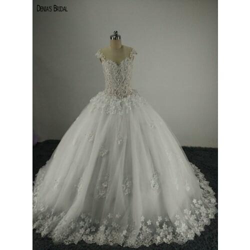 DENIA'S BRIDAL Long Wedding Dresses