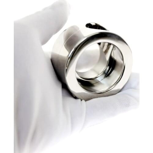 For Men Torture Devices BDSM Stainless Steel Ball Stretcher Bondage Ball Scrotal Fixture Ball Lock Extreme Chastity Device