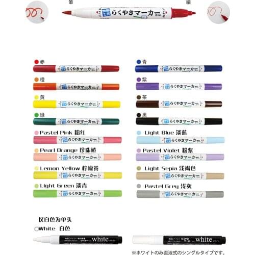 EPOCH KoBARU Painting Markers for Ceramics Oven Use Baking Marker Pens Safety Japan