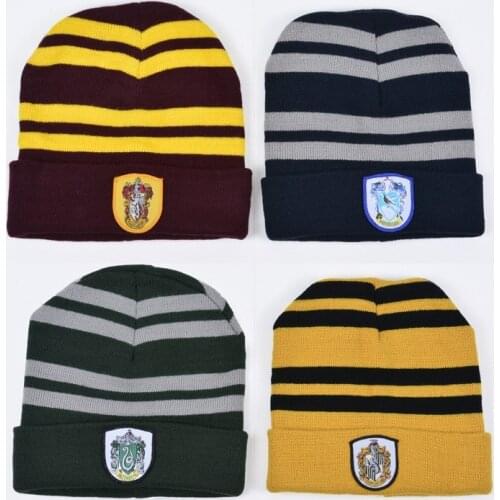 Harris Magic College Hat Wool Hat Knitted Hat Insignia Hat cosplay