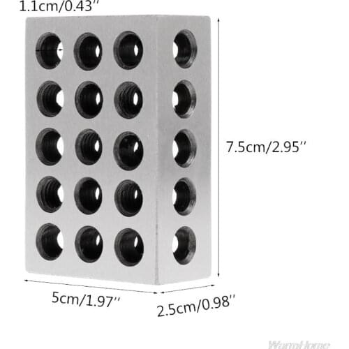 2pcs Hardened Steel Ultra Engineers Blocks Precision 1" x 2" x 3" Milling Tool J12 21 Dropshipping