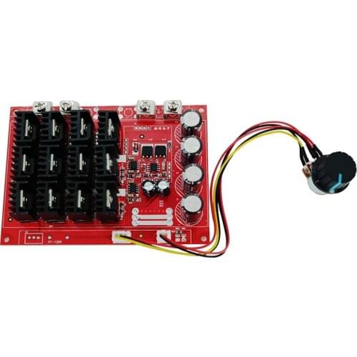 Motor Controller,PWM DC Motor Speed Controller 10-50V 60A High Power HHO RC Driver PWM Controller Module