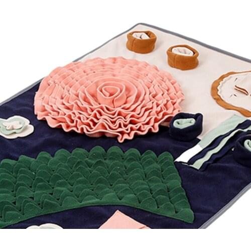 Dog Sniffing Mat Dog Puzzle Toy Pet Snack Feeding Mat Boring Interactive Game Training Blanket Snuffle Foraging Training Mat