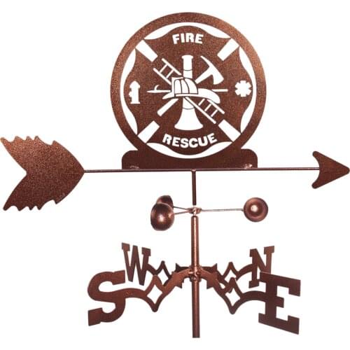 Retro Metal Weather Vane Stake Iron Measuring Tools Roof Mount Outdoor Cupolas Barn Silhouettes Garden Decoration Ornaments