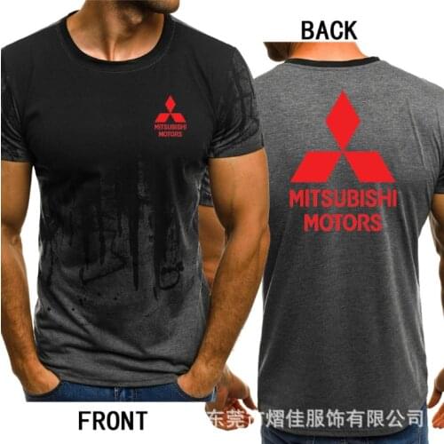 2020 Mitsubishi race motorcycle modified T-shirt summer cotton short-sleeved akrapovic tshirt
