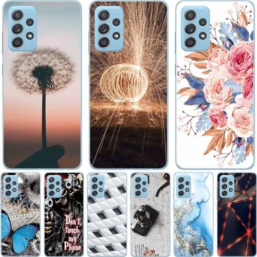 Phone Bags & Case For Samsung A42 5G / A52 4G 2021 Cover Soft Silicone Fashion Marble Inkjet Painted Shell Capa